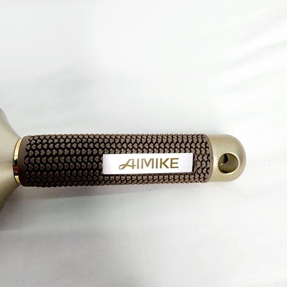 AIMIKE Gold Round  2.1 Inch Barrel Hair Brush Nano Thermal Ceramic & Ionic Tech - Picture 6 of 10